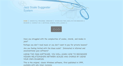 Desktop Screenshot of jazzscalesuggester.com