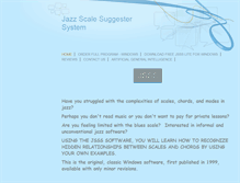 Tablet Screenshot of jazzscalesuggester.com